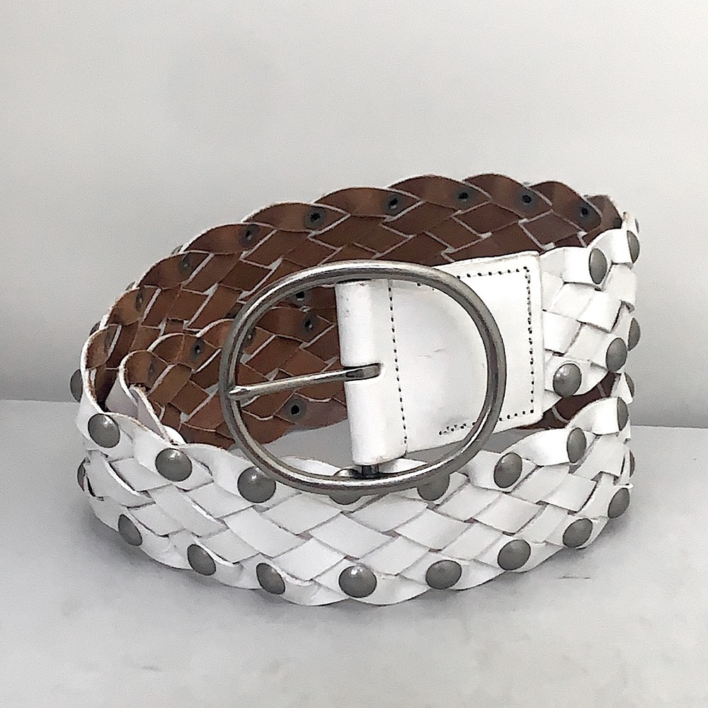 Vintage Fina Firenze Genuine Leather Stud Belt
